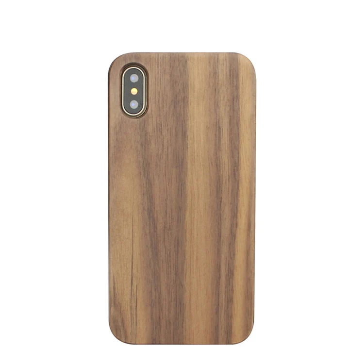 Best Quality Walnut Wood Blank Mobile Back Cover Phone Case for iphone X