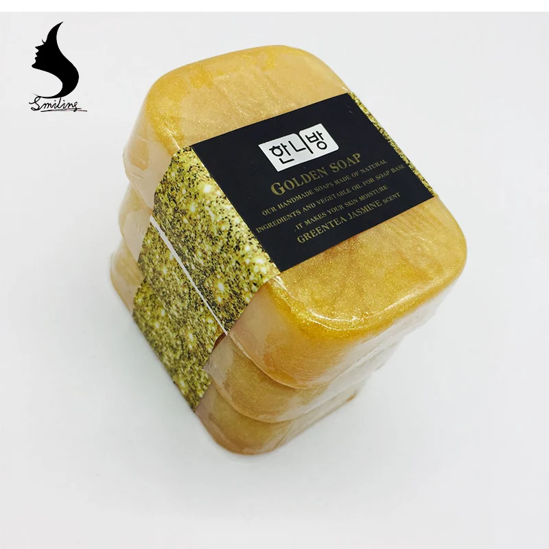 
Korean 80g Anti-Aging Skin Whitening Bar 24k Gold Collagen Soap 