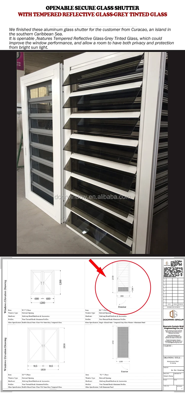 Factory made louver window frames suppliers design type