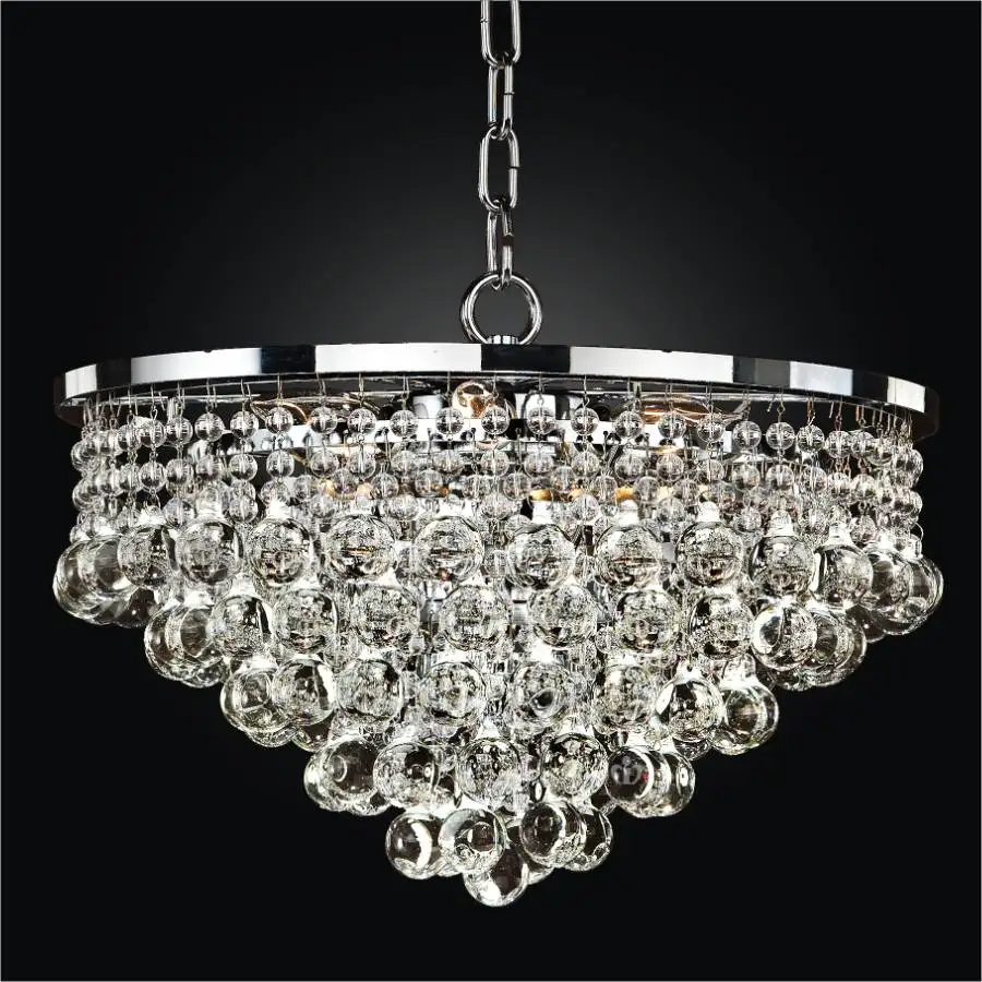 Contemporary Home Deco Round Ball Crystal Chandelier Buy Round Ball
