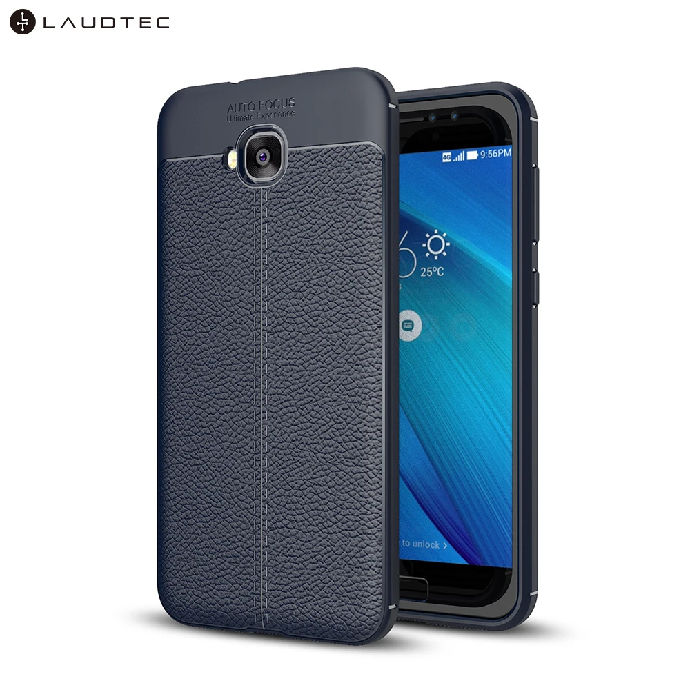 

Premium Litchi Leather Pattern TPU Back Cover Case For Asus Zenfone 4 selfie