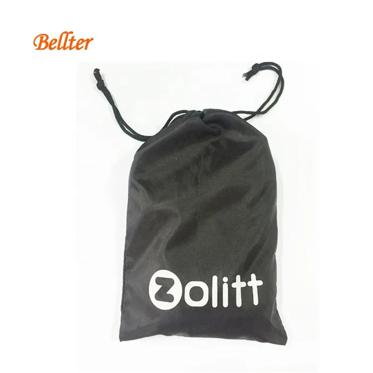 

Waterproof Nylon Drawstring Bag Drawstring Dust Ditty Bag Custom, Black/white/custom