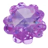 violet Flower petal brilliant cut semiprecious stones cubic zirconia gemstone CZ synthetic stone gems beads for jewelry making
