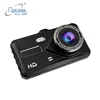 Touch Screen 4 Inch Hidden Anti Fog DVR Full HD1080P Night Vision Driver Back Up Vandalism in-Car Camera System with Dual Lens