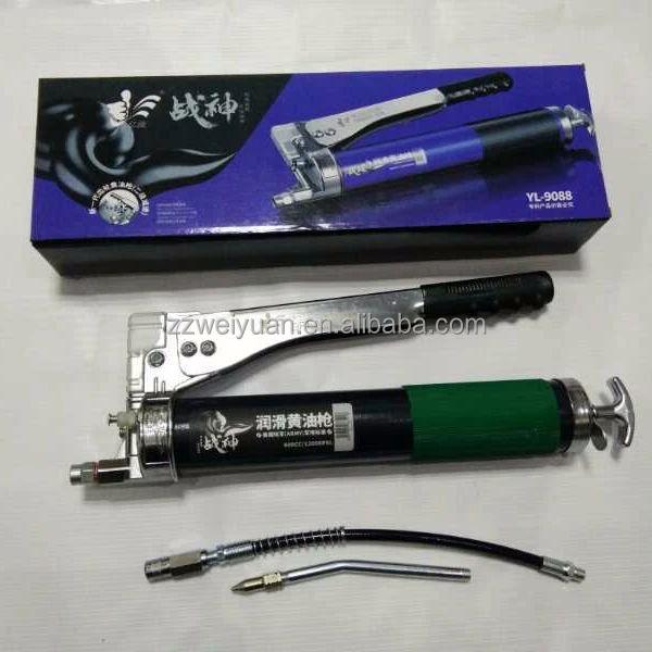

600 CC High Pressure Removable Cylinder double gear grease Gun 12000psi