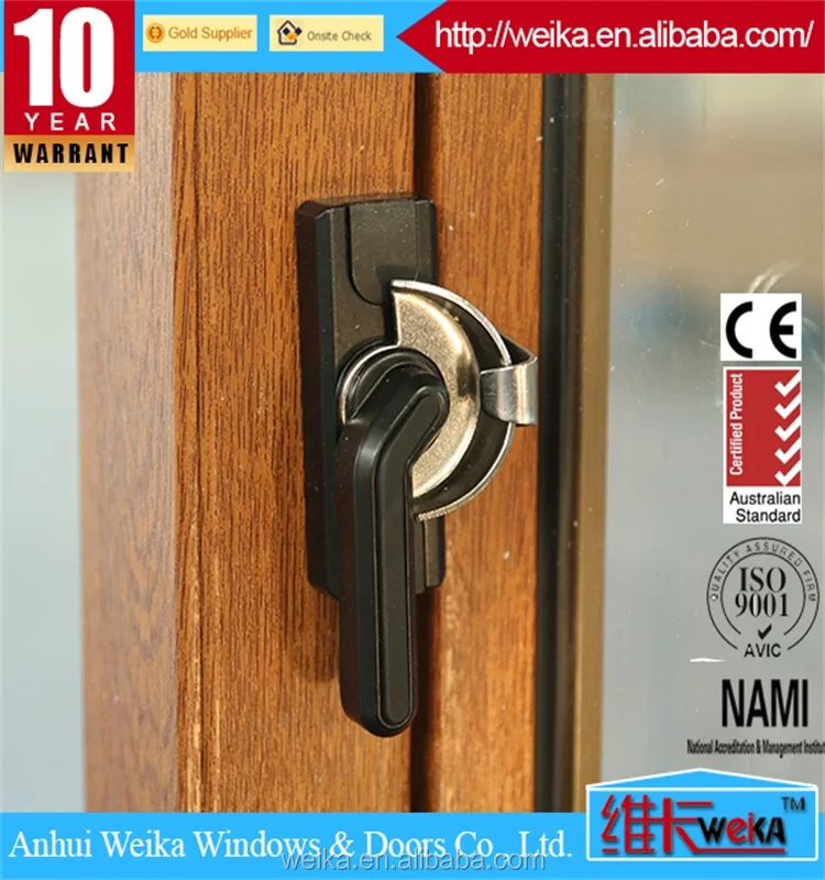 Wooden grain pvc/upvc windows and doors aluminum sliding windows and doors