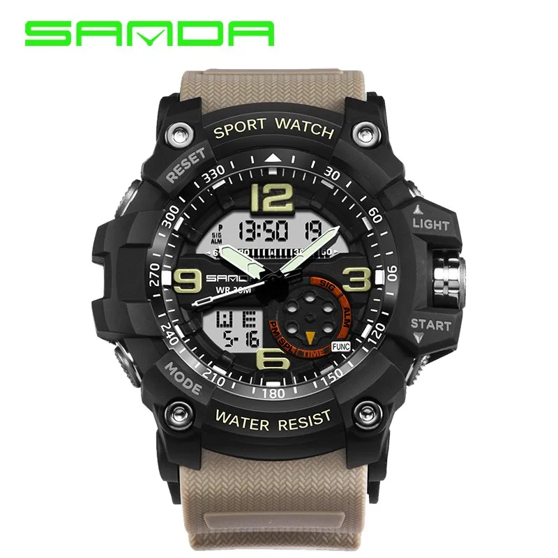 

SANDA 759 Sport Watch Men Relogio Masculino New Clock Male LED Digital Quartz Mens Wrist Watches Top Brand Luxury Digital watch