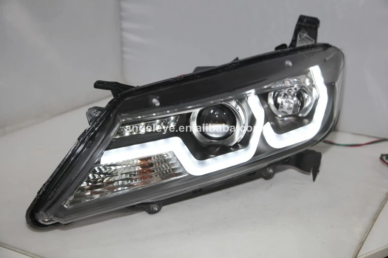 For Honda City Led Headlight 2014 Year Black Housing With Bi-xenon ...