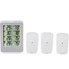 RF 433MHZ Indoor Outdoor Multi Room Portable Multi-channel Thermocouple Thermometer Humidity Protect Weather Station