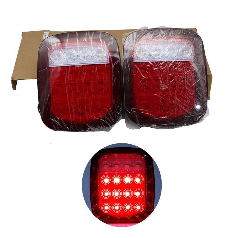 

2pcs Led Tail Lights LED Car Rear Stop Turn Light Tail For Jeep Wrangler, Picture