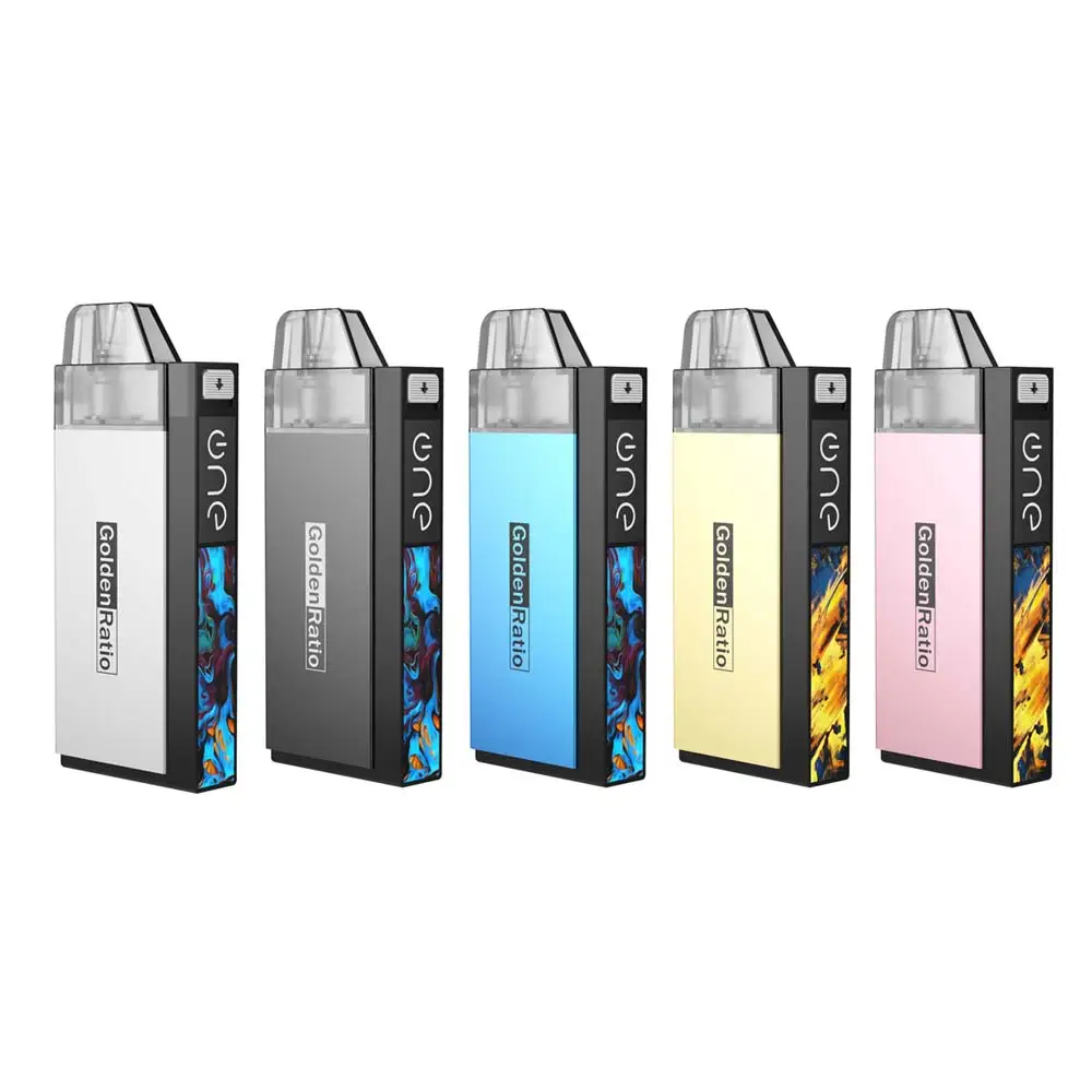 

New Release E-Cigarettes Comfortable and easy to hold 1100mAh 2ml Onevape Golden Ratio Starter Kit, Silver;black;blue;gold;rose gold