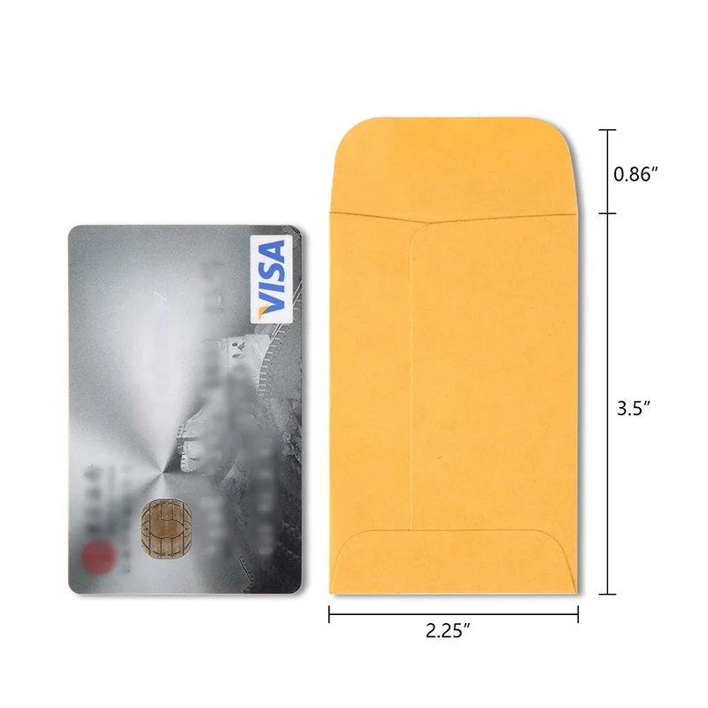 1 Coin And Small Parts Envelope 28lbs Brown Kraft Envelopes With