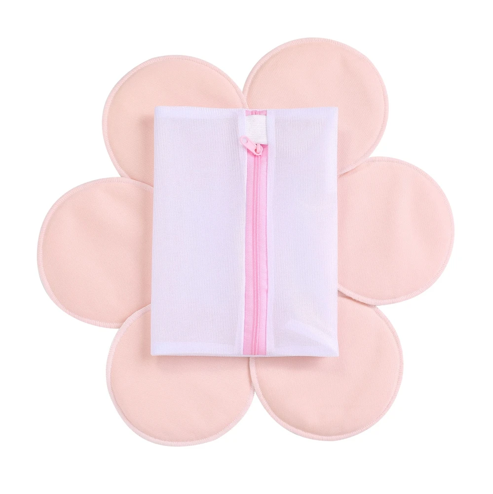 
super soft Organic bamboo Ventilation nursing pads,bra pads with laundry bag 