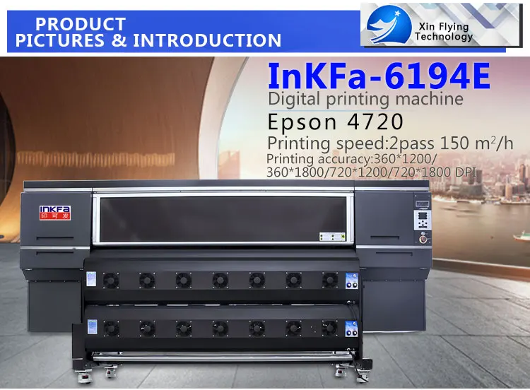 720*1800dpi Dye Sublimation Printing Companies High Resolution Large