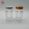 New item 80cc square capsule bottle Acrylic clear food container medicine bottle JLR006# for Pharmaceutical usage