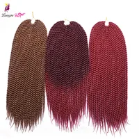 

18 22 inch 30 Strands/pack Crotchet Braids Synthetic Braiding Hair Extensions Senegalese Twist Hair 70g/pack