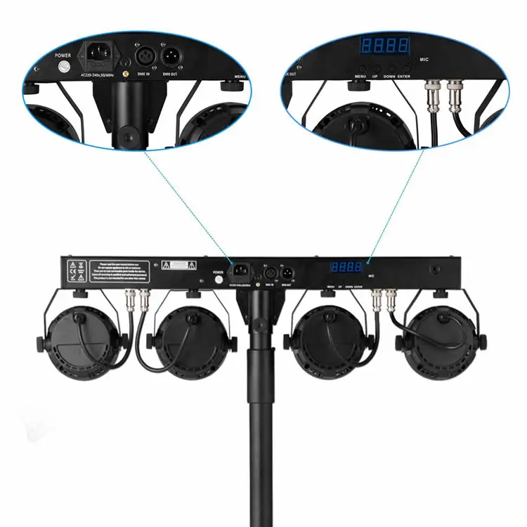 2019 New Professional Portable Dj Lights Disco Dj Equipment 48pcs 1w