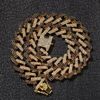 

Wholesale herringbone gold chain necklace Rhinestone iced out 14k mens gold chain