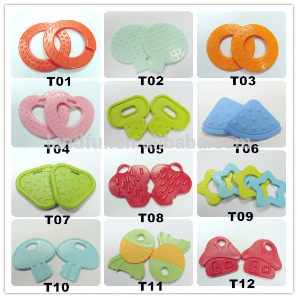 2.68inch Teether Baby Rattle Teething Toy Bunny Ear Wooden Teether With