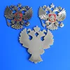 hot selling 3D gold double-head eagles of russia metal badge