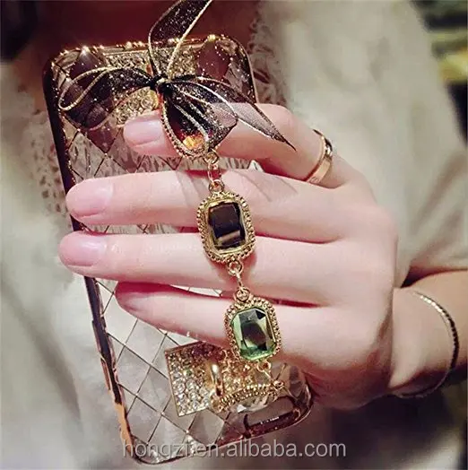 

Handmade Diamond Crystal Bracelet Soft Rubber Cover Case for S6 S6E PLUS S7 S8