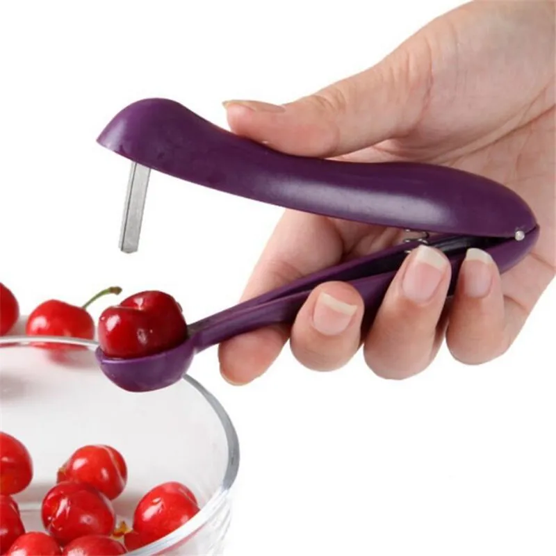 

Stainless Steel Cherry Pitter Fruit Core Seed Remover Tools Cherries Corer Fruit Tool Gadgets Kitchen Accessories