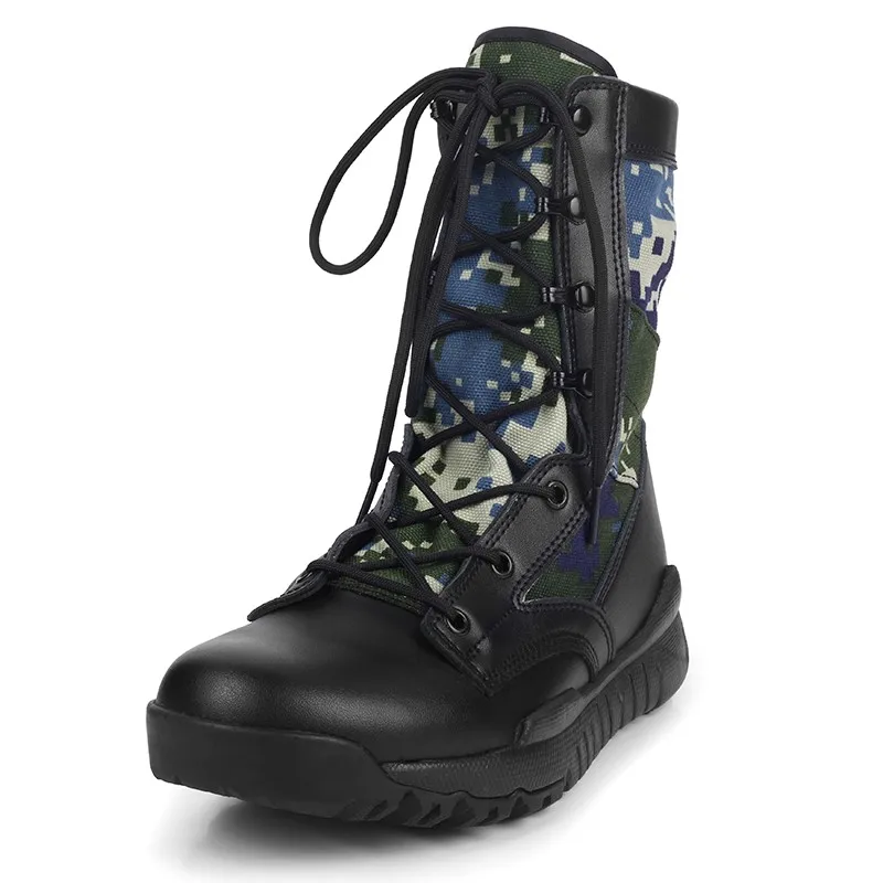 Super Light Genuine Leather Camouflage Combat Boots - Buy Camouflage ...