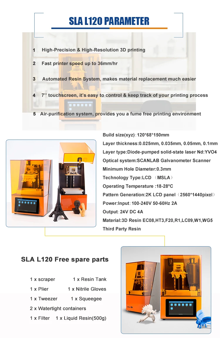 Keyscien SLA LCD high resolution  touchable screen mini digital dental 3d printer machine lowest price with high resolution