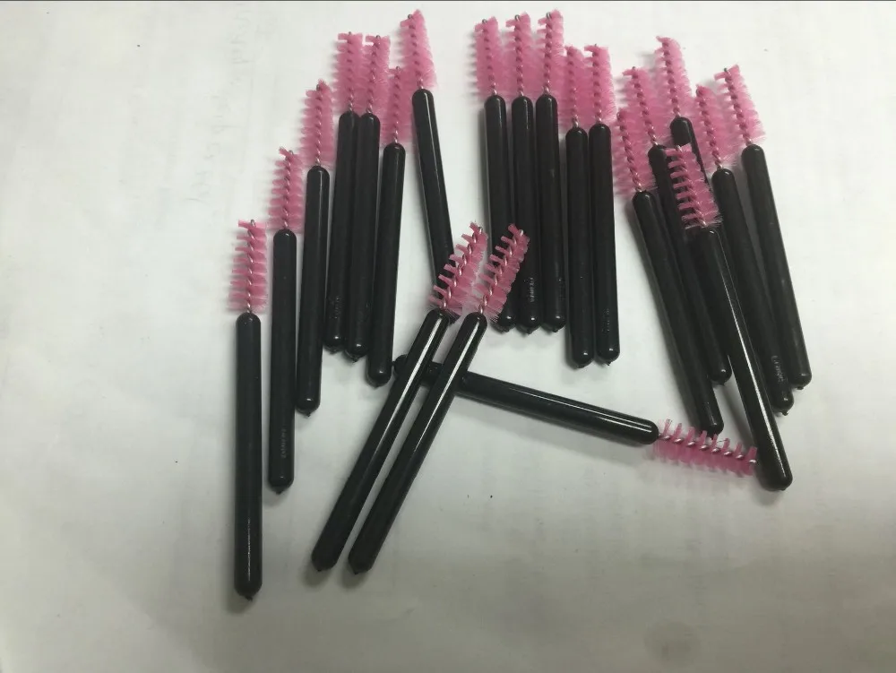 Factory Wholesale Oem Nlylon Disposable Micro Mascara Wands Eyelash Dye