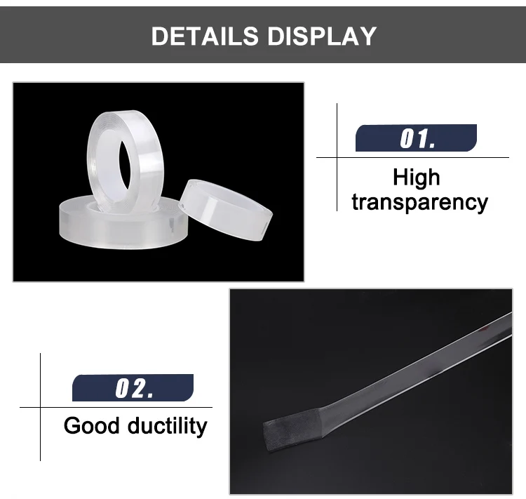 Hot Sale Silicone Sticky Gel Grip Suction Nano Magic Tape Buy Nano