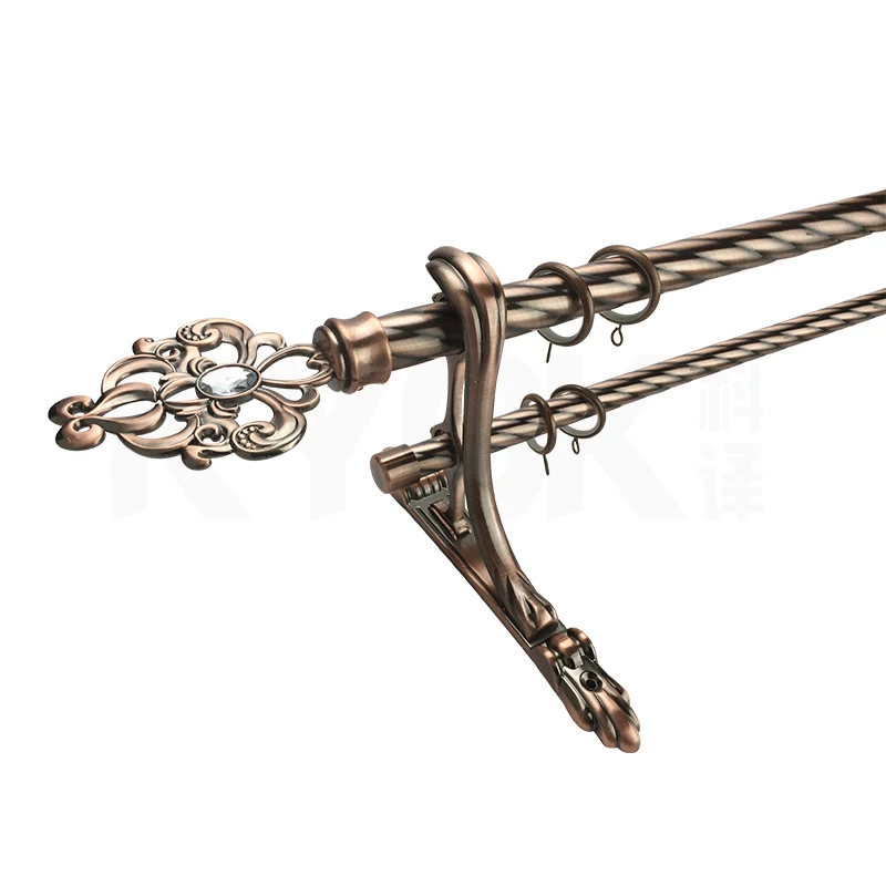 Rustic Curtain Rods Chrome Iron Curtainrods Window Curtain Rods