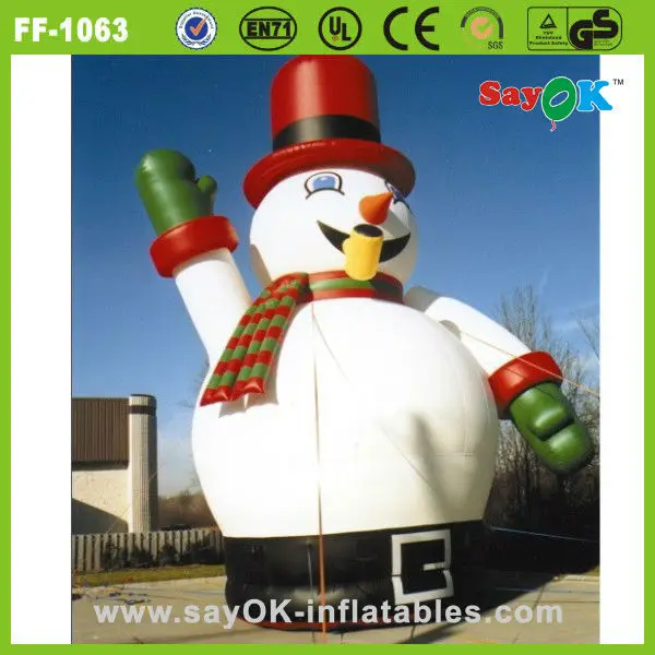 Christmas Snowman Inflatable With Led Lighting Snowman Christmas