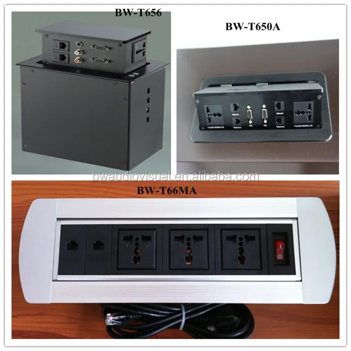 Modern Furniture Tabletop Electrical Wire Management Box For Office