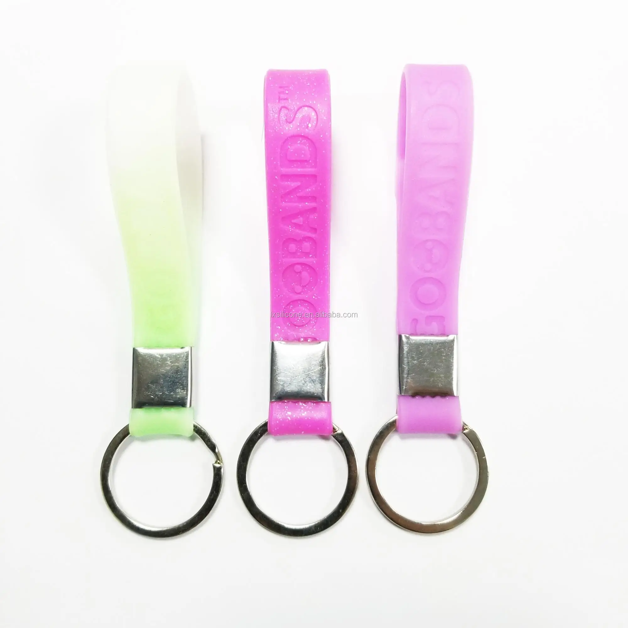 Factory Price Wholesale Custom Logo Bulk Cheap Silicone Bracelet Key