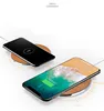 Desktop Fast Qi Environmental Green Round Bamboo Wireless Charger
