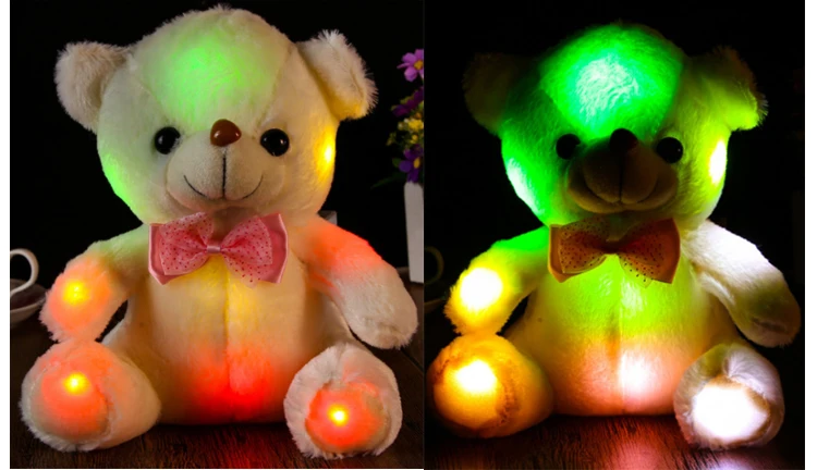 glow up light plush teddy toy