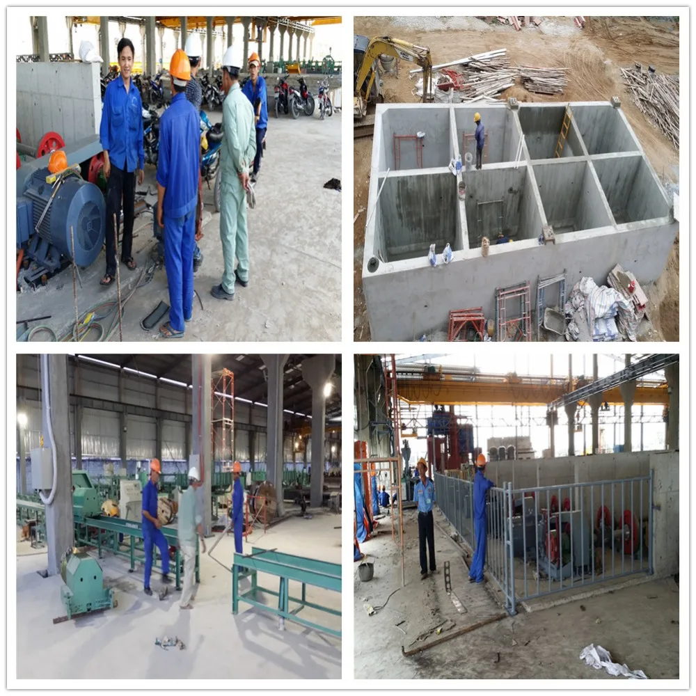 automatic chain conveyor system for precast concrete spun pile mould