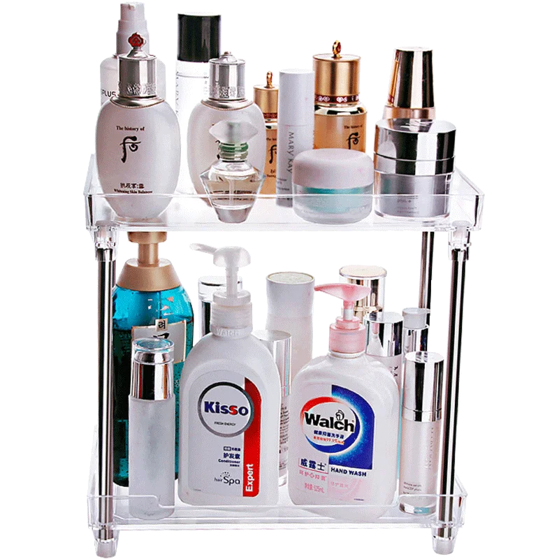 Women Large Cosmetic Rack 360 Degree Rotation Acrylicmakeup Storage