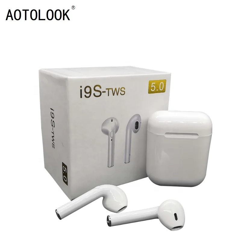 New AOTOLOOK i9s Bluetooth Earphone Double ear Earbuds wireless tws earphones i9s i8 mini with mic for IPhone and Android