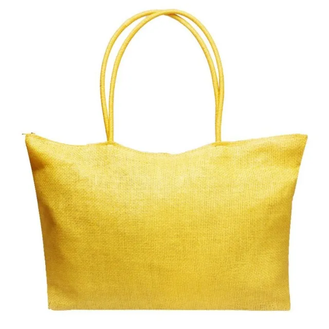 

Women Vintage Fashion Stock Wholesale Cheap Straw Beach Tote Bag