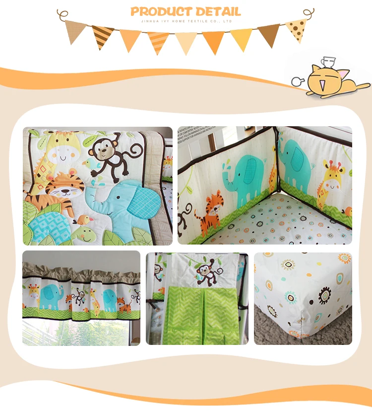 High Quality Multi-Color Baby Bedding Set 100% Organic Cotton