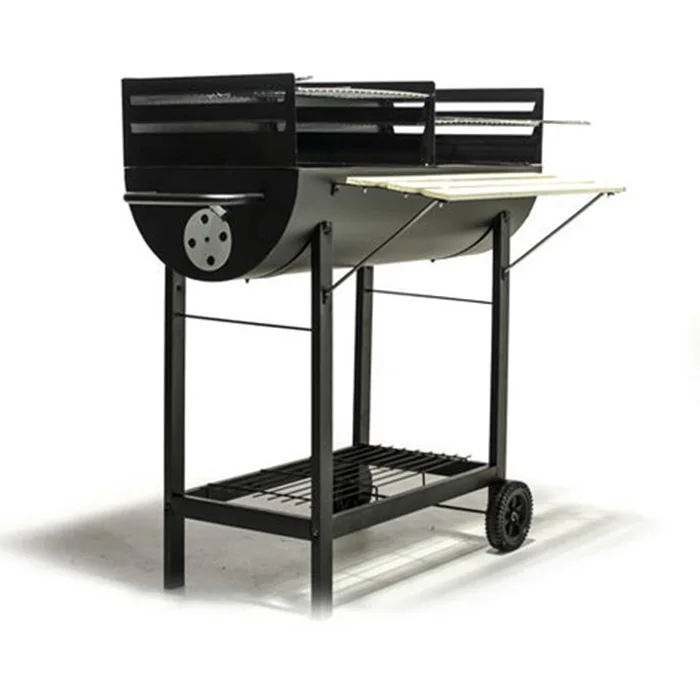 half barrel bbq grill