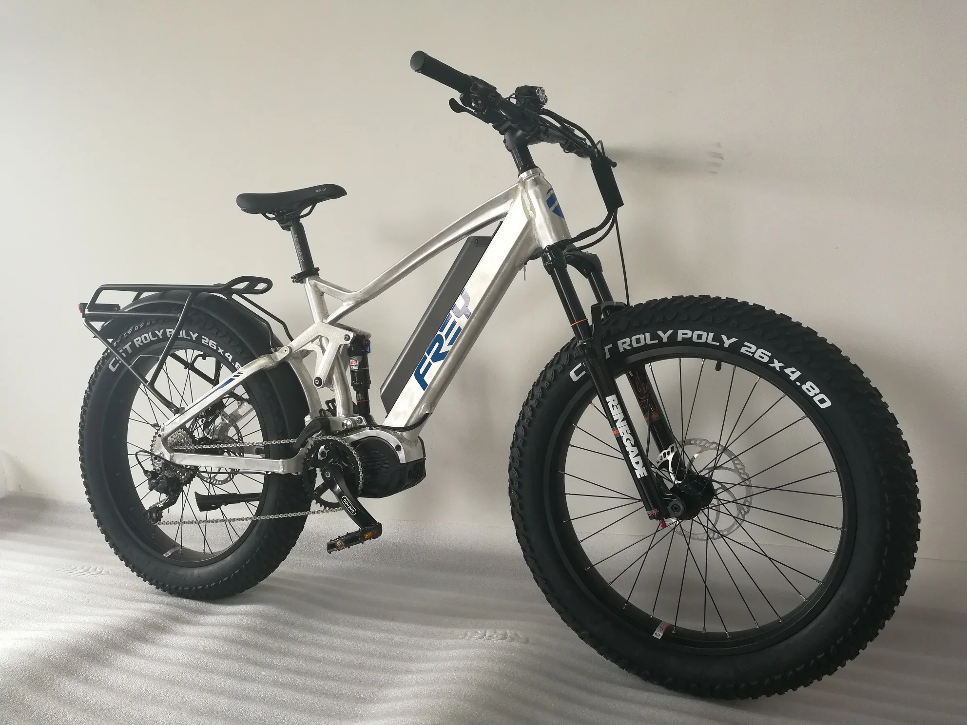 2019 FAT1000 2.0 full suspension electric fat bike developed by FREY.