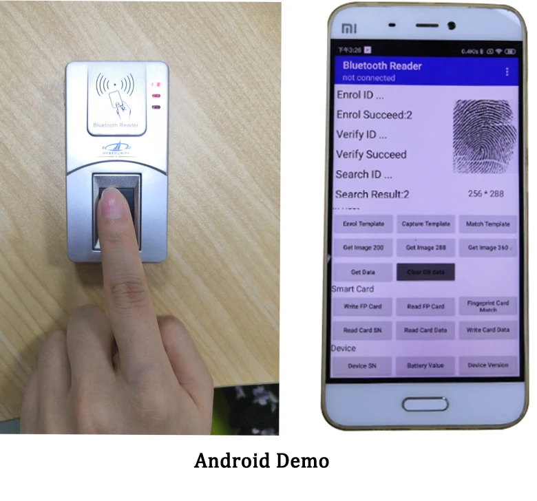 Finger Attendance Device Portable Mini Android Biometric Fingerprint