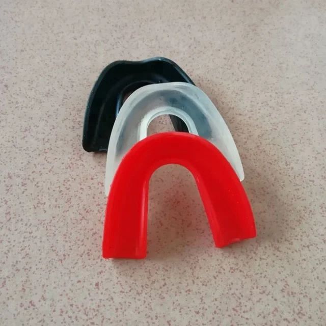 

Soft plastic martial arts gum shield, Clear;black;red;blue;pink