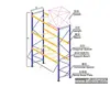 Factory heavy duty metal warehouse stocking rack, pipe warehouse storage rack