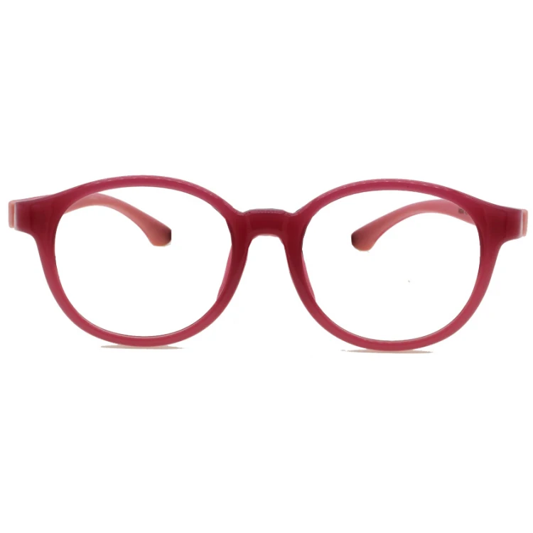 

Round Eyewear frame optical adjustable eye glasses rubber kids eyewear frame, As picture
