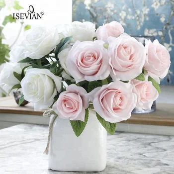 artificial white roses for sale