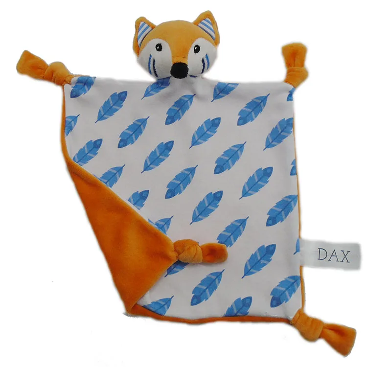 Animal Head Plush Kids Blankets Bamboo Baby Blanket Plush Pillow