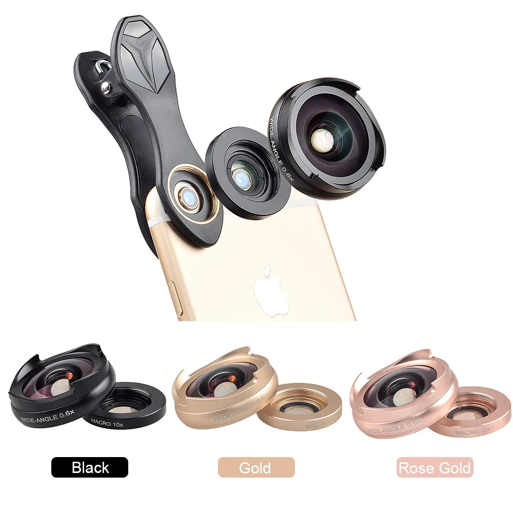 Apexel Portable External Mobile Camera Lenses 2 In 1 Lens Kit Buy
